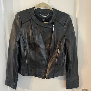 Moto leather jacket